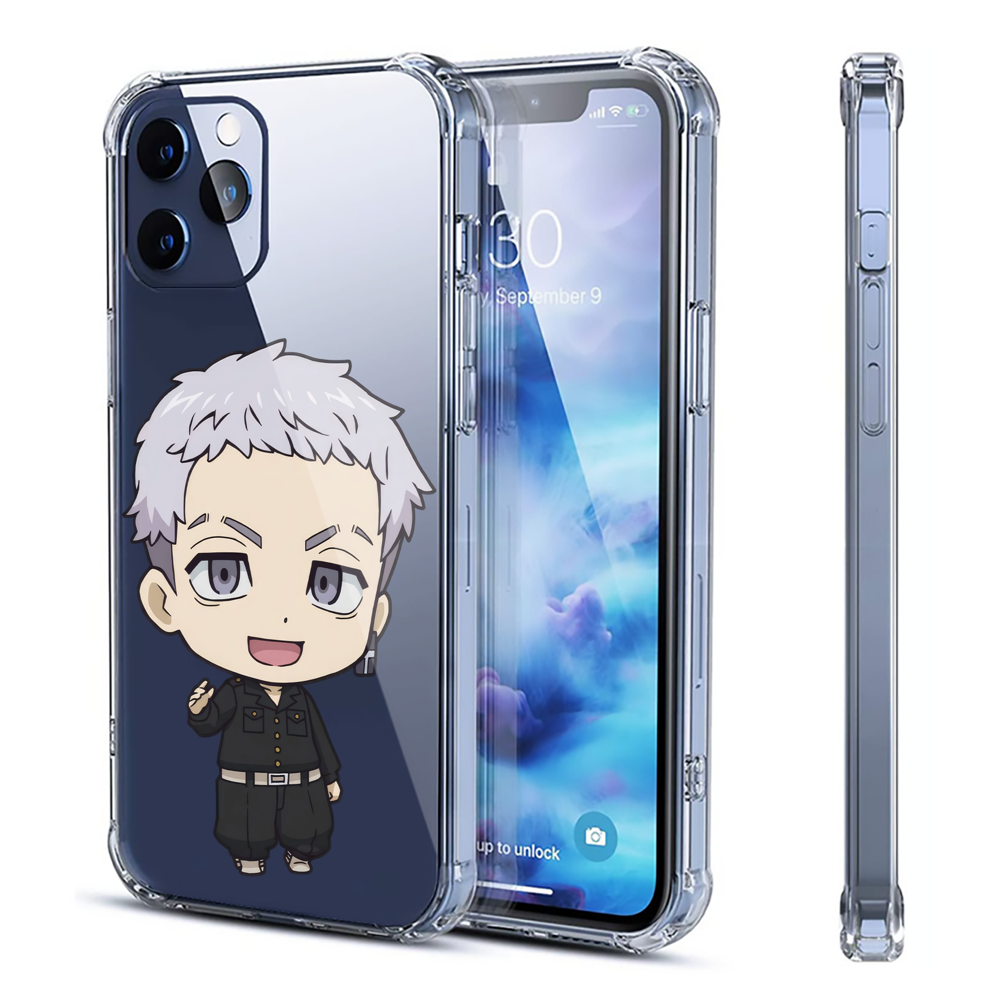 （画像用） 東京リベンジャーズ Tokyo Revengers 【iPhone 12シリーズ対応】透明スマホケース（クリアソフトケース）
